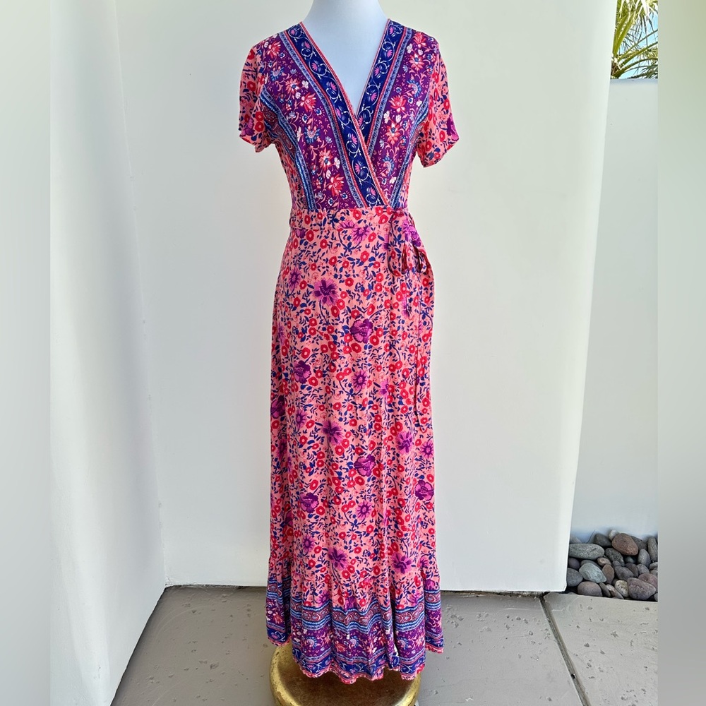 Floral Wrap Dresss